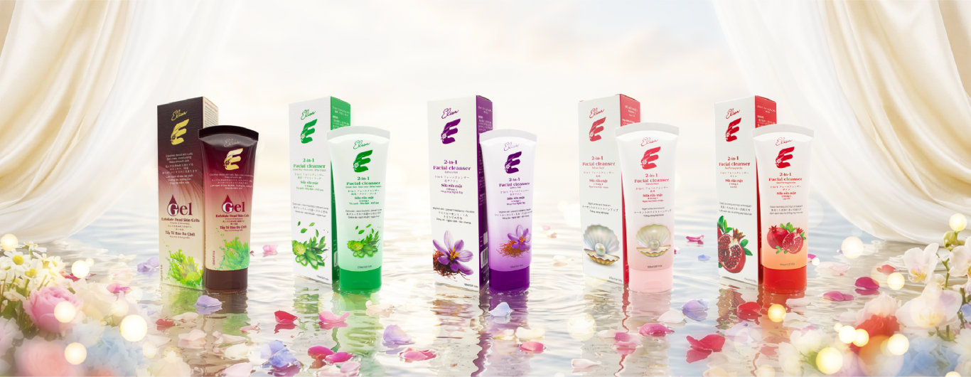 Sữa rửa mặt + Gel tẫy tế bào da chết ELISA