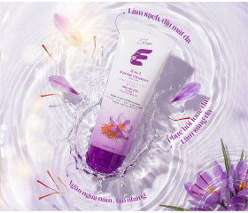 Sữa rửa mặt 2in1 Elisa Nhụy hoa Nghệ Tây