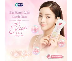 Sữa rửa mặt 2in1 Elisa Ngọc Trai