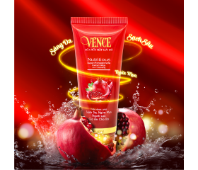  SỮA RỬA MẶT LỰU ĐỎ VENCE 65ML