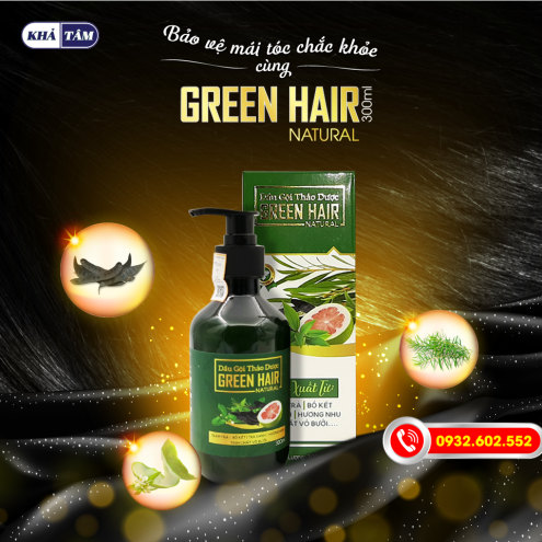 DẦU GỘI GREEN HAIR Natural 300ml