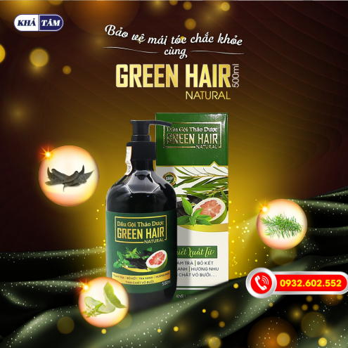 DẦU GỘI GREEN HAIR Natural 500ml