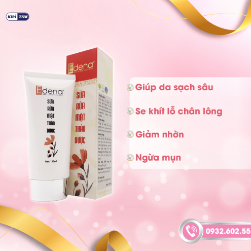 SỮA RỬA MẶT THẢO DƯỢC EDENA 110ML