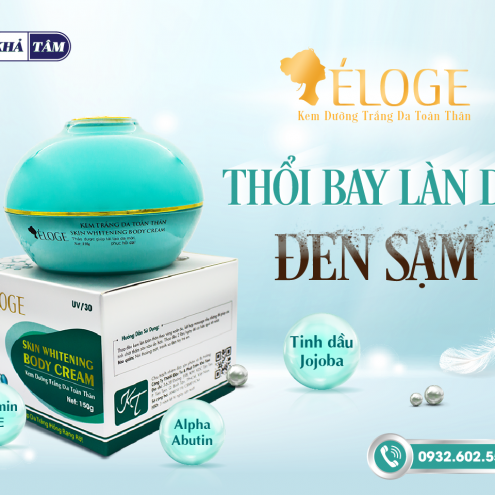 Kem dưỡng trắng da toàn thân Eloge Green 150g