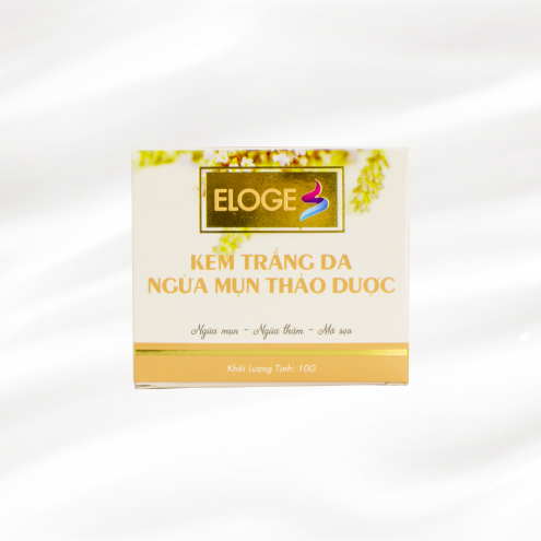 Kem trắng da ngừa mụn thảo dược Eloge 10g