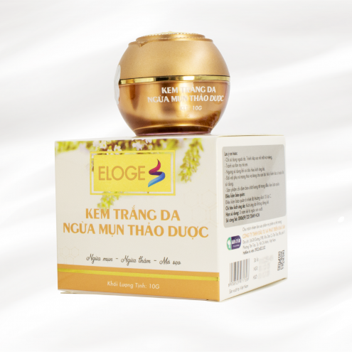 Kem trắng da ngừa mụn thảo dược Eloge 10g
