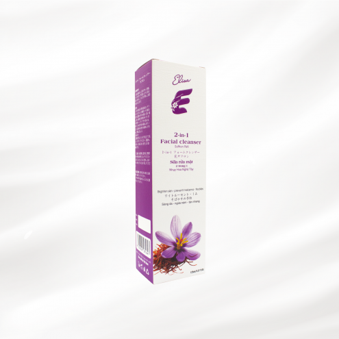 Sữa rửa mặt 2in1 Elisa Nhụy hoa Nghệ Tây