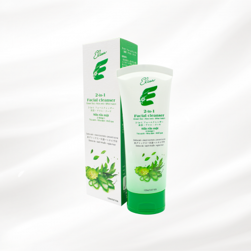 Sữa rửa mặt 2in1 Elisa Trà xanh-Nha đam-Khổ qua