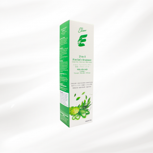 Sữa rửa mặt 2in1 Elisa Trà xanh-Nha đam-Khổ qua